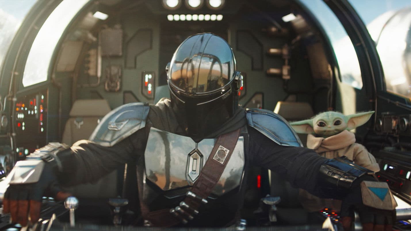 The Mandalorian and Grogu backdrop